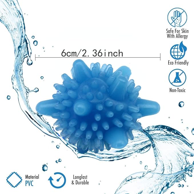 Washer Balls,Reusable Tangle-Free Eco-Friendly Laundry Scrubbing Balls,Solid Colorful Laundry Washing Balls Enhance Your Machine Cleaning Power (15 Pcs)