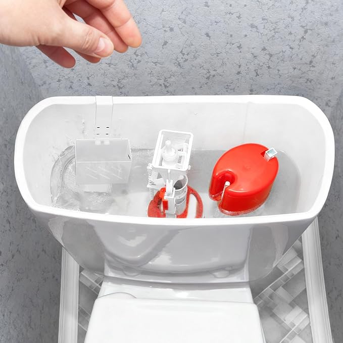 2Pack White Toilet Bowl Tablet Holder Toilet Cleaner Holders, Hanging Toilets Cleaner Caddy, Toilets Tank Cleaning Tablet Holders, Stainless Steel Tank Caddy with Adjustable Hook