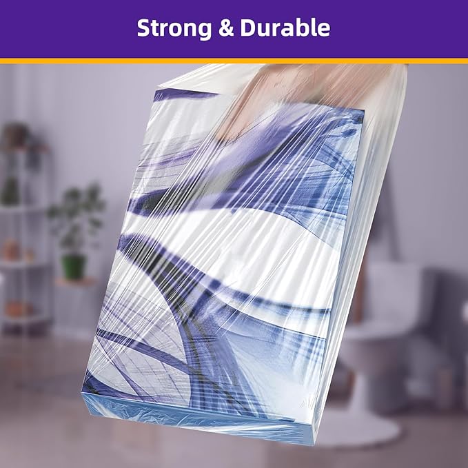 Small Trash Bags 4 Gallon Garbage Bags Bathroom Kitchen Office Clear Waste Basket Liners for Cat Litter, Paper Shredder Bags, 10L, 105 Count