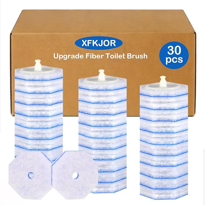 30 Count Toilet Wand Refills for Clorox ToiletWand - Upgrade 3-Layer Thickened Toilet Brush, Toilet Bowl Cleaners with 5X Cleaning Power, No Falling Apart | 360° Efficient Cleaning