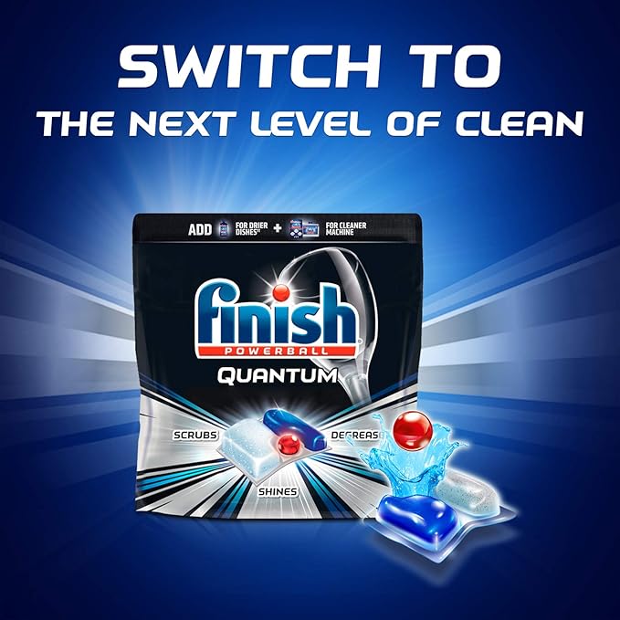 Finish Quantum 25ct + Finish Jet-Dry Rinse-Aid 8.45oz