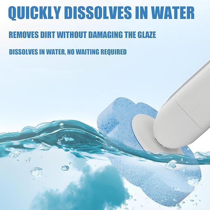 Toilet Disposable Brush with Holder & Refill Heads, Hygienic Sanitary Toilet Cleaner – Streak-Free Fresh Bathroom, No Mess Disposable Toilet Bowl (1 Handle + 36 Refills)(Refill (36 Pcs))