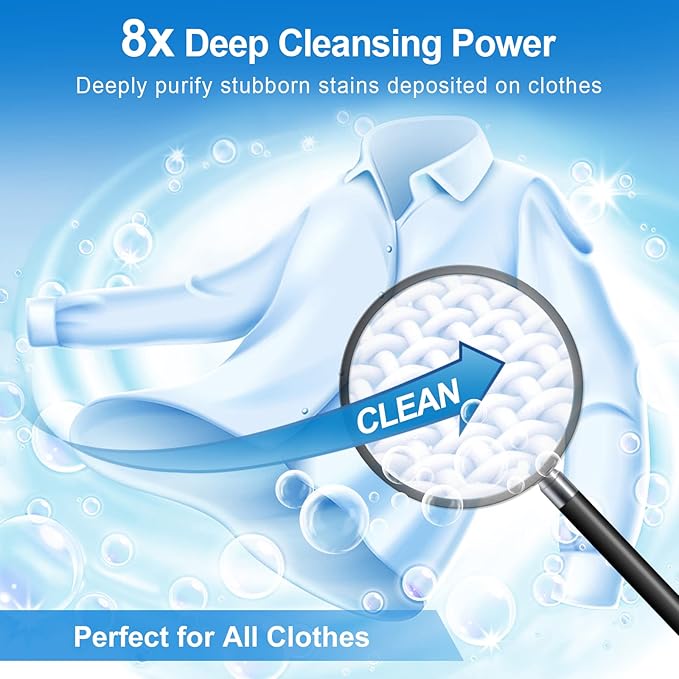 Binbata Laundry Detergent Sheets, 200 Count, Fragrance Free, Unscented, Eco-Friendly, Hypoallergenic, Biodegradable, Plastic Free, Liquidless, Suitable for Sensitive Skin