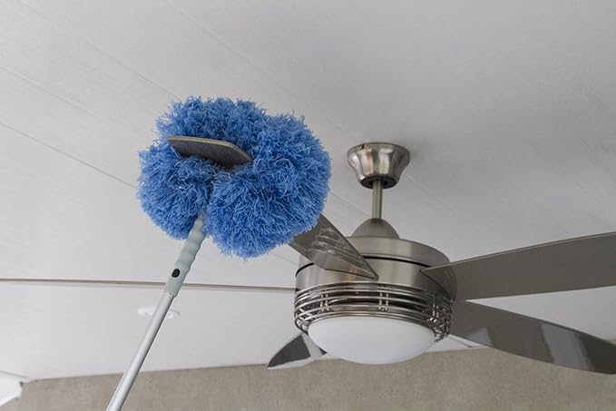 Sophisticlean Extendable Ceiling Fan Duster, Telescoping Pole, Fan Blade Cleaner