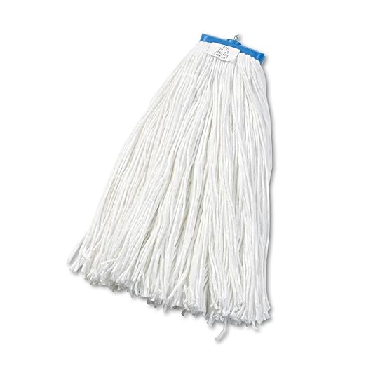 Boardwalk BWK724RCT Cut-End Lie-Flat Wet Mop Head, Rayon, 24oz, White (Case of 12)