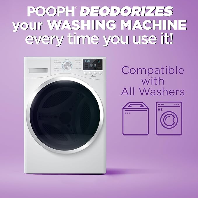 POOPH Laundry Odor Eliminator 2-Pack (2 x 32 oz, 32 Loads Total) — Pet Urine & Stink Remover for Clothes, Activewear, Towels & Bedding — Unscented Laundry Additive, Safe for People & Pets