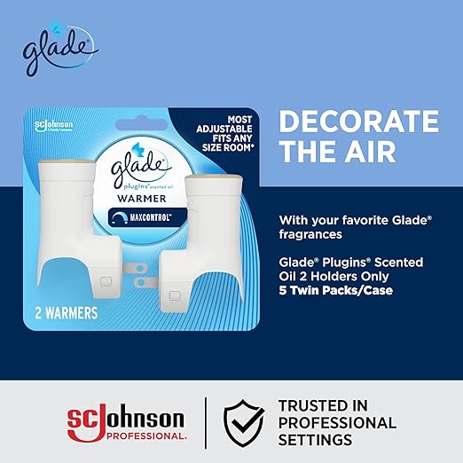 SC Johnson Professional Glade PlugIns Pack for Scented Oil Refills, 2 Holders x 5 Case, 10 Total Holders for Small Business Use