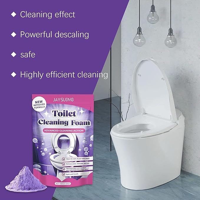Toilet Bowl Cleaner, Cleanings Powder, Scented Cleaning Cleaner for Toilets, Touch-Free Foaming Bathroom Clean Foaming Powder (2)
