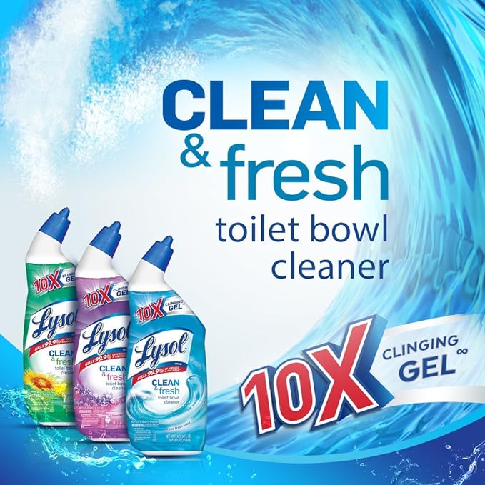 Lysol Cling Gel Toilet Bowl Cleaner, Country Scent, 24-Ounce