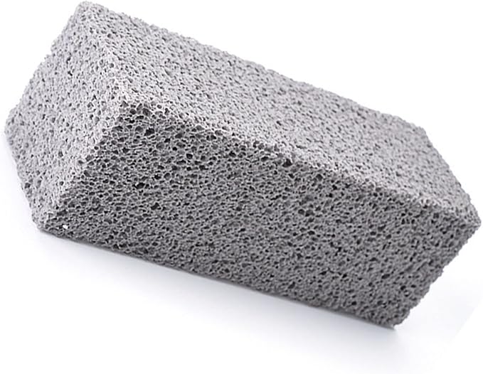 Tnfeeon Natural Stone Toilet Cleaner, Odorless Gray Pumice Brush, Sturdy Grip Tool for Effective Removal in Bathroom and Kitchen