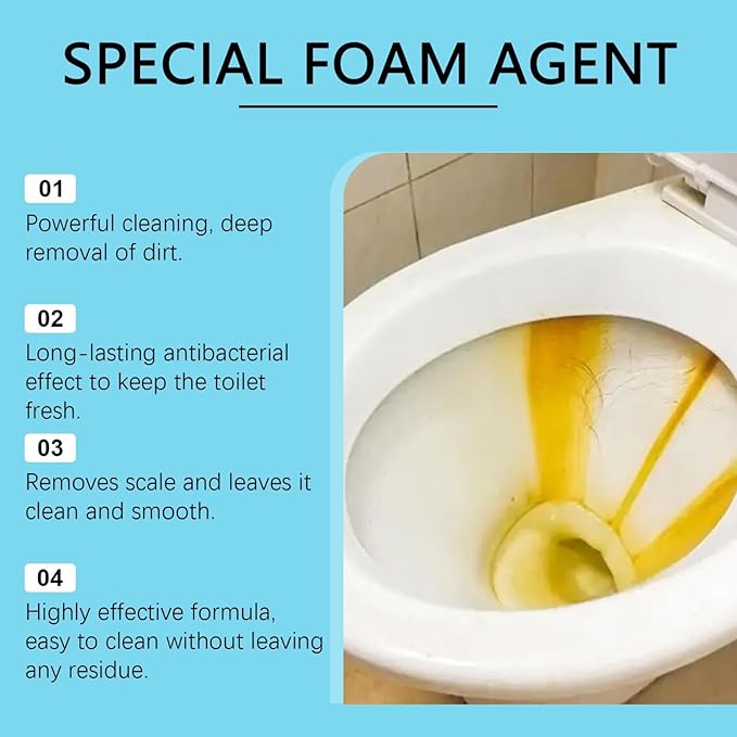 Special Foam Toilet Bowl Cleaner, 3.38 FL OZ, Splash-Proof Formula, Odor-Free, All-Day Fresh (1)