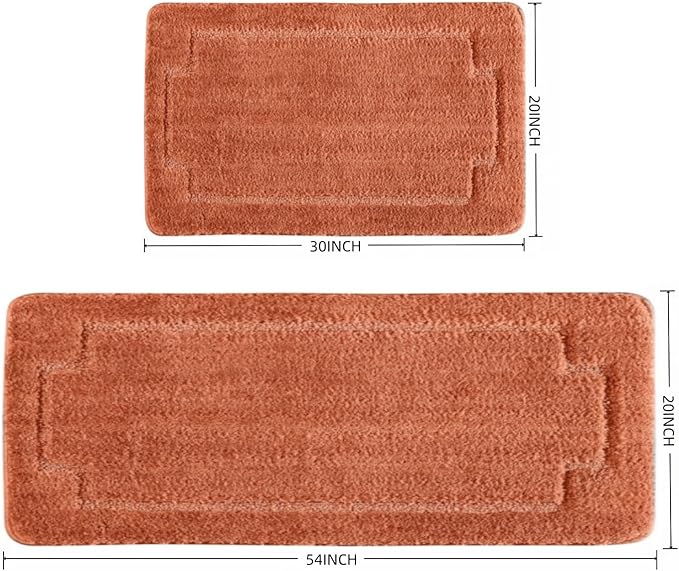 Bath Rugs Bathroom Mat Soft Absorbent Plush Shaggy Soft Floor Non Slip Shower Bath Tub Machine Washable