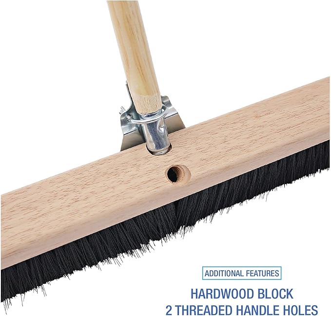 Boardwalk Floor Brush Head, 3" Black Polypropylene Bristles, 36" Brush