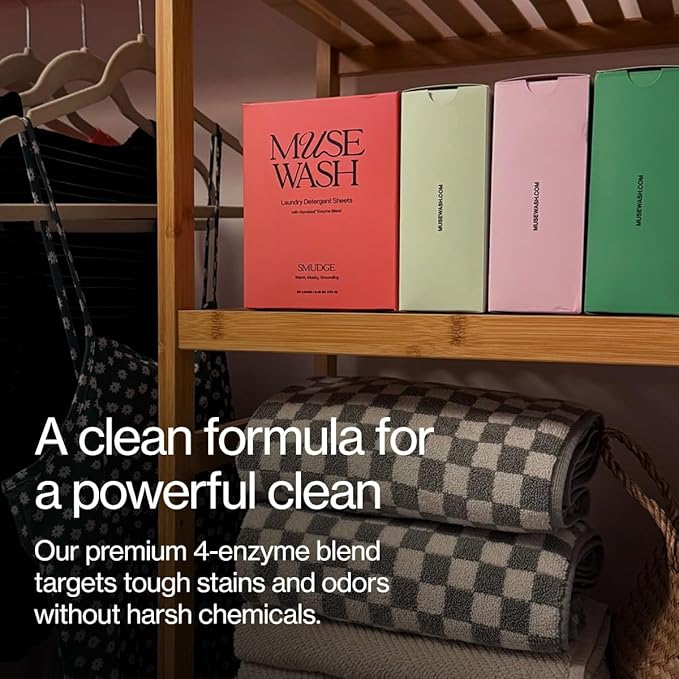 Laundry Detergent Sheets | Enzyme-Powered, Vegan, Paraben-Free | Luxury Scents | Plastic-Free, Eco-Friendly, Travel-Friendly Packaging (100 Loads - 2 Boxes, SMUDGE)