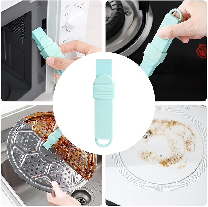 Rust Remover Brush, 10.5cm PP Easy Limescale Eraser with Ergonomic Handle, Scale Cleaner Tool for Metal Surfaced Cleaning, Bathroom, Kitchen, Outdoor Use