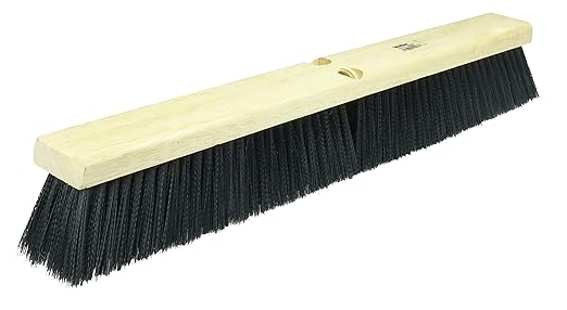 Weiler 42035 18" Block Size, Black Polypropylene Fill, Medium Sweep Floor Brush