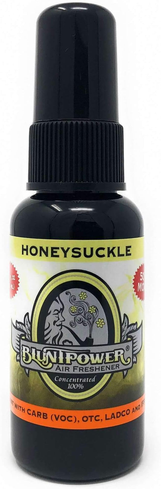 BluntPower (Honeysuckle, 1 Pack) Concentrated Odor Eliminator & Diffuser Oil - Room Deodorizer, Odor Eliminator, Air Freshener - Premium Oil Based Air Freshener