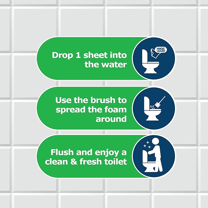 Dr. Beckmann Toilet Cleaning Sheets | Easy Everyday Toilet Cleaning | Hygenic Cleanliness |Citrus Sensation | 20 Sheets