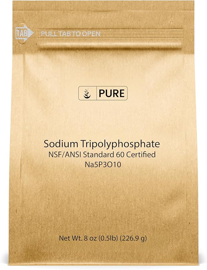 Pure Original Ingredients Sodium Tripolyphosphate Powerful Cleaning Agent, Water Softener, Laundry Additive (8 Ounce)