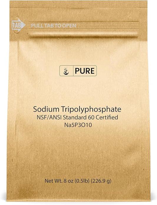 Pure Original Ingredients Sodium Tripolyphosphate Powerful Cleaning Agent, Water Softener, Laundry Additive (8 Ounce)