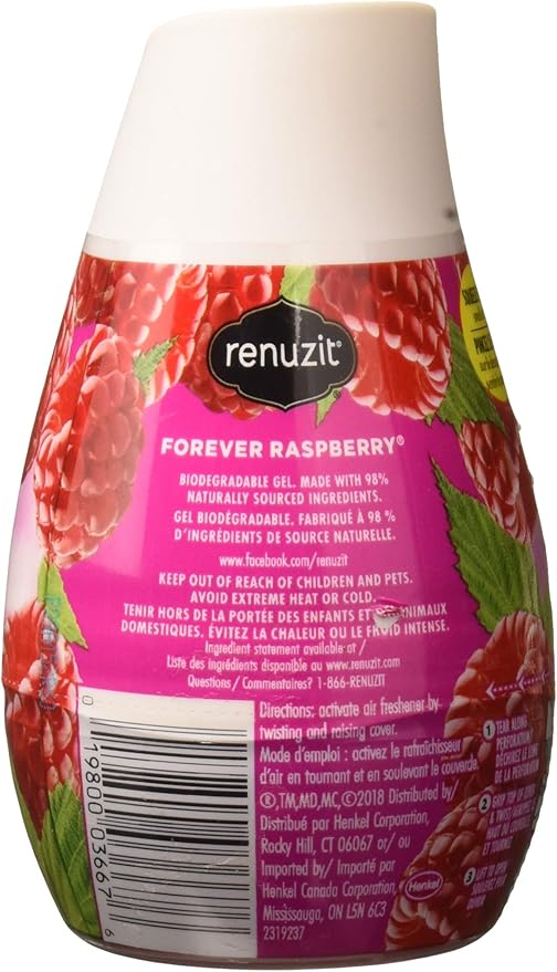 Renuzit Adjustables Gel Air Freshener, Raspberry, 7 Ounce