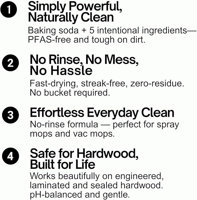 Quick Shine Hardwood Floor Cleaner Daily Care 24oz | Naturally Cleans Dirt & Scuff Marks | Dirt Dissolving, Streak Free, No Rinse & Ready to Use | Spray, Wipe, Done! | Safer Choice Cleaner
