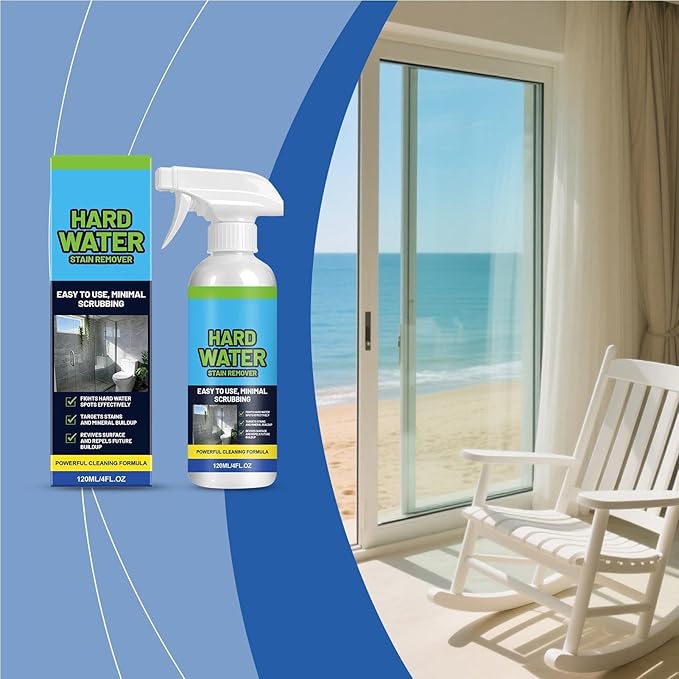 Bathroom Cleaner - Water Spot Remover, No Scrub Scale Cleaners with Fast Dissolving Formula, Liquid Glass Cleaner for Mirror Faucet surfaces, Household Cleaning Agent, Stain Remover for Apartment