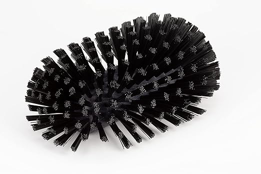 SPARTA Tank and Kettle Scrub Brush Heavy-Duty Tile Brush, Color-Coded and Handle Compatible (Sold Separately) for Optimal Access In Spacious Containers, Plastic, 5.5 X 9.5 Inches, Black