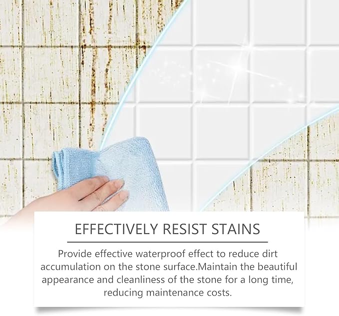 Long-lasting Gloss & Protection Tile Cleaner & Polish — 3in1 Stone Crystallization Coating Agent，Tile Cleaner and Polish for Bathroom, Kitchen, Ceramic Tiles, Protective & Polishing (3PCS)