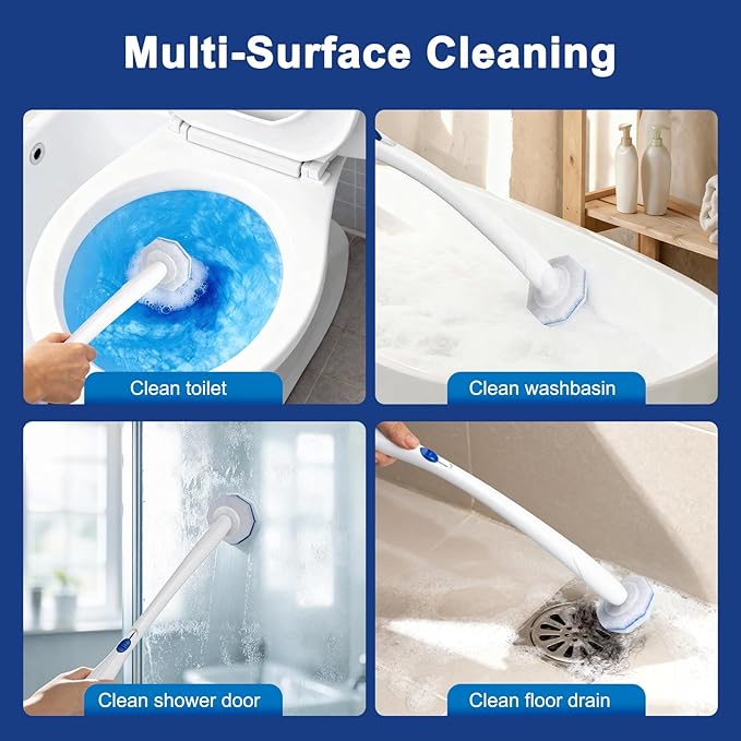 30pcs Toilet Cleaner Refill Pads for Clorox Wand, Upgrade 3-Layer Toilet Scrubber Refills, Premium toilet of wand refills, Won't Fall Apart, Safe On Porcelain