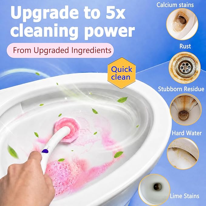 Disposable Toilet Wand Refills for Clorox 30 Count, Toilet Cleaner Refills Pads (Not Included Brush Rod) Cherry blossom fragrance