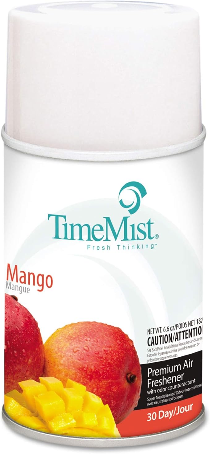 TimeMist Premium Metered Air Freshener Refill, Mango, 6.6 Oz Aerosol Spray