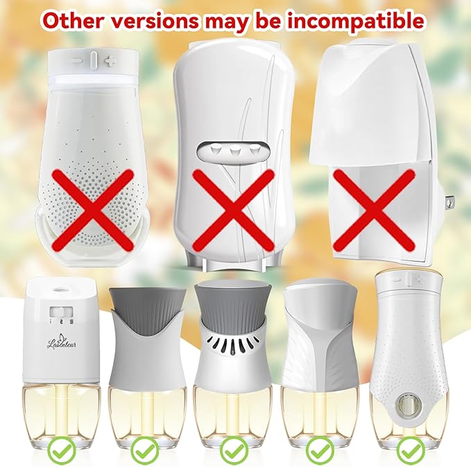 Plug In Air Fresheners for Home, 12ct – Black Cherry, Tropical Berries, Citrus, Honeydew Melon, Wall Plug in Refills, Room Freshener for Home, Compatible with Air Wick & Glade, Not for Glad Plus
