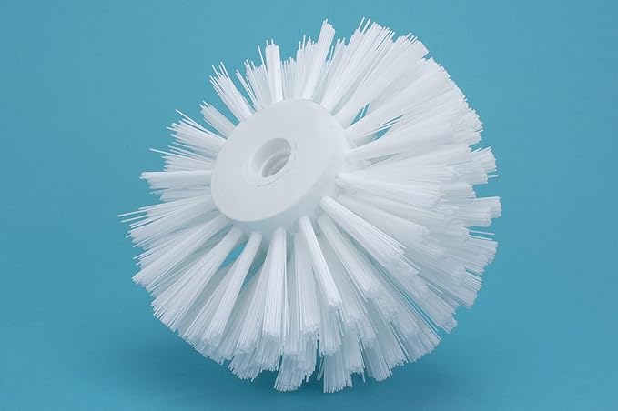 SPARTA Industrial Tank Brush Head Pipe Brush Head, Drain Brush with 3/4" Thread Hole (Handle Not Included) for Commercial Use, Plastic, 4.3 Inches, White