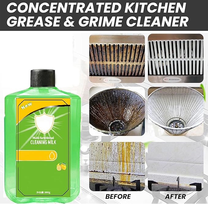 10.5 Oz/300 Ml Multi Scene Cleansing Milk, Cleaning Milk House Cleaner, Powerful Multifunctional Cleaner Liquidmilk Concentrated Cleansing Lotion, 2026 New Kitchen Cleaners, for Home (2)