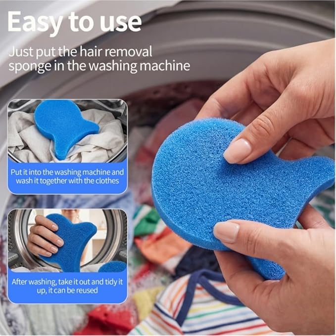 6 Pack, Pet Hair Remover for Laundry, Reusable Dog & Cat Lint Catcher, Effectively Removes Pet Hair from Bedding and Clothing, Suitable for Washing Machines