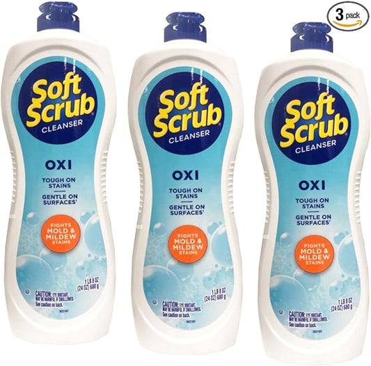Soft Scrub Oxi Cleanser, 24 Ounce, (Pack of 3)