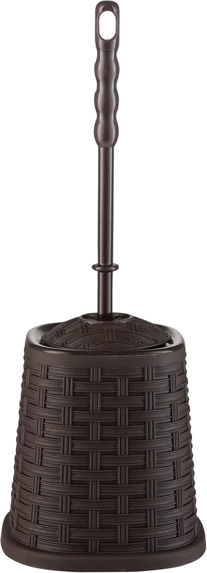 Wicker Free Standing Toilet Brush and Holder Color: Brown