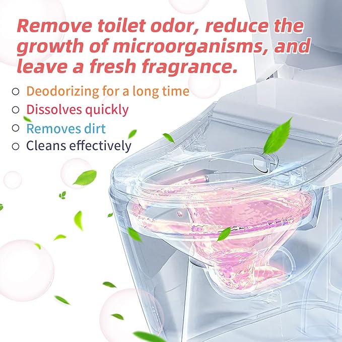 Toilet Bowl Cleaning Tablets, 48 Pieces, Quick Dissolving, Long-Lasting Deodorizer (4)