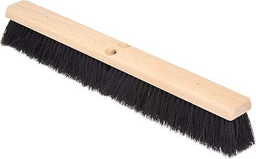 SPARTA Flo-Pac Tampico Floor Sweep, Floor Brush, Broom for Cleaning, 24 Inches, Black, (Pack of 12)