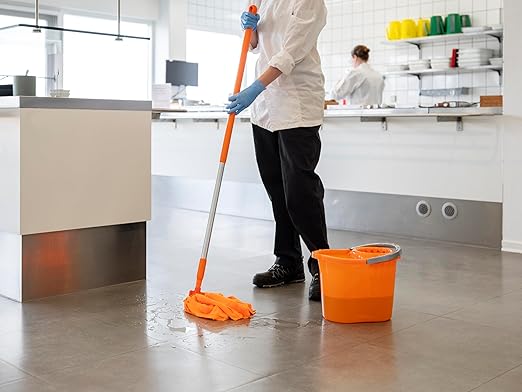 Vikan Microfiber Socket Mop, Purple