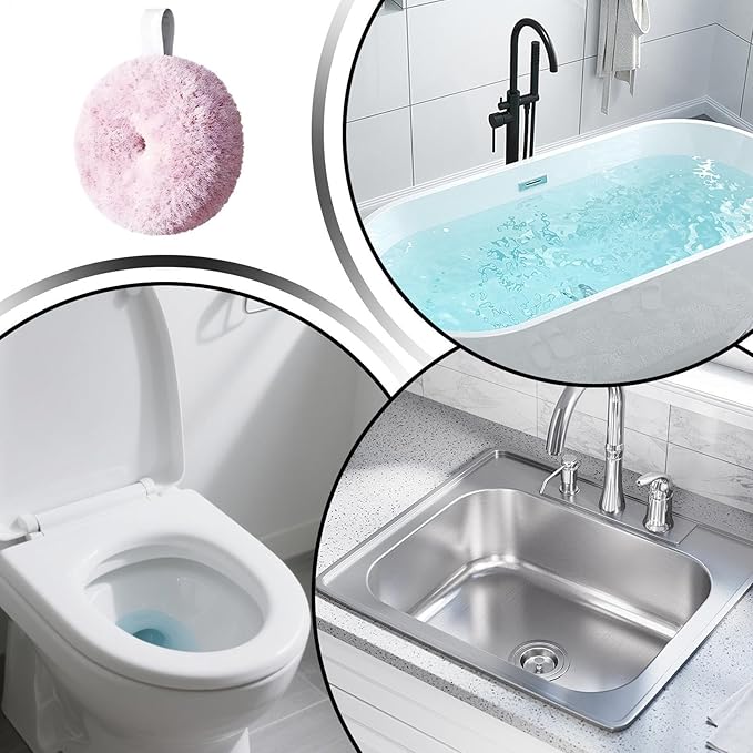 Shower Scrubber Multipurpose Scrub – Ball Stain Remover, Bathroom Brush Cleaner Cleaning, Supplies Tub Tile Wall Kitchen | Tub Tile Wall Kitchen Sink Counter Window Crevice Home Apartment