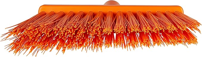 Vikan - 29147 12" Angle Broom- Extra Stiff, Orange