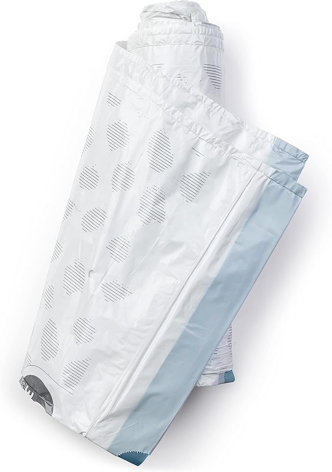 Brabantia PerfectFit Trash Bags (Size O/8 Gal) Thick Plastic Trash Can Liners with Drawstring Handles (120 Bags)