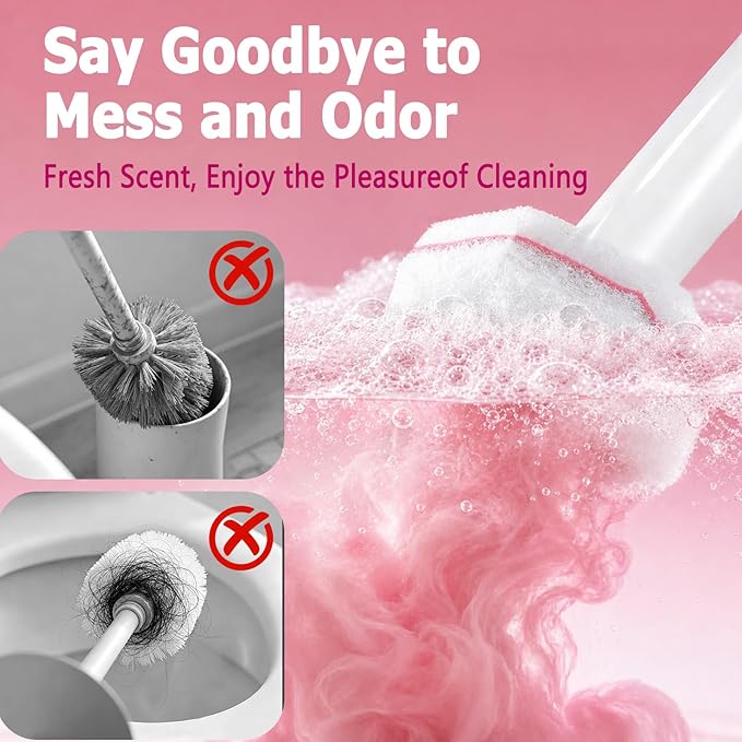 Disposable Toilet Wand Refills for Clorox 30 Count, Toilet Cleaner Refills Pads (Not Included Brush Rod) Cherry blossom fragrance