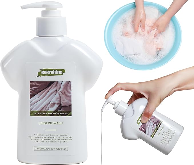 Lingerie Detergent - Double Concentrated, Lady Scented, Delicate Underwear Cleaning Liquid - 10.14 Fl Oz (1,Jasmine)
