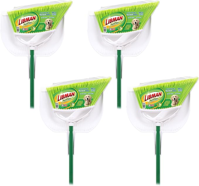 Libman PetPlus Angle Broom with Dustpan