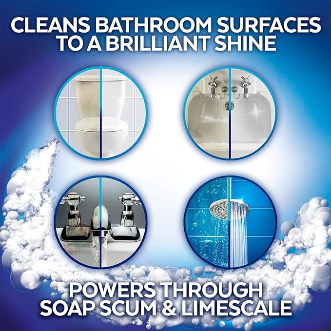Powerful Toilet Bowl Cleaner – Rapid Stain Remover, Eliminates Limescale & Odors, Fresh Mint Scent, Eco-Friendly Formula, Safe for Pipes & Septic Tanks (2)