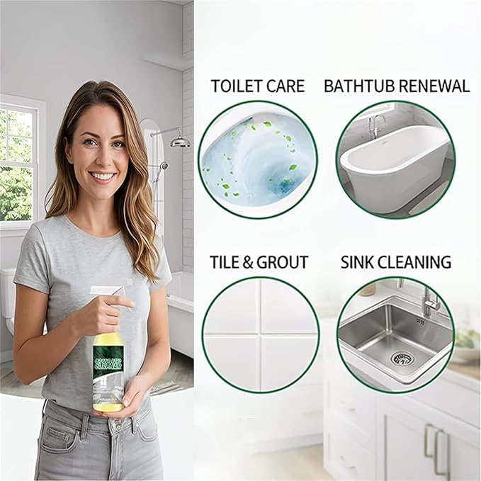 Oxalic Acid Cleaning Spray 100ml, Multi-Surface Cleaning Solution for Tiles, Glass, Bathroom, Kitchen - Household Cleaning Supplies 2026 (1pc)