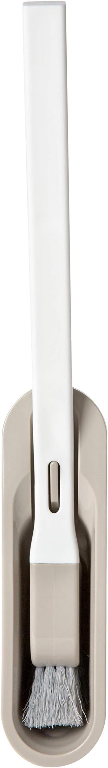 Bath Bliss Extra Slim Wall Mountable Grey Toilet Brush